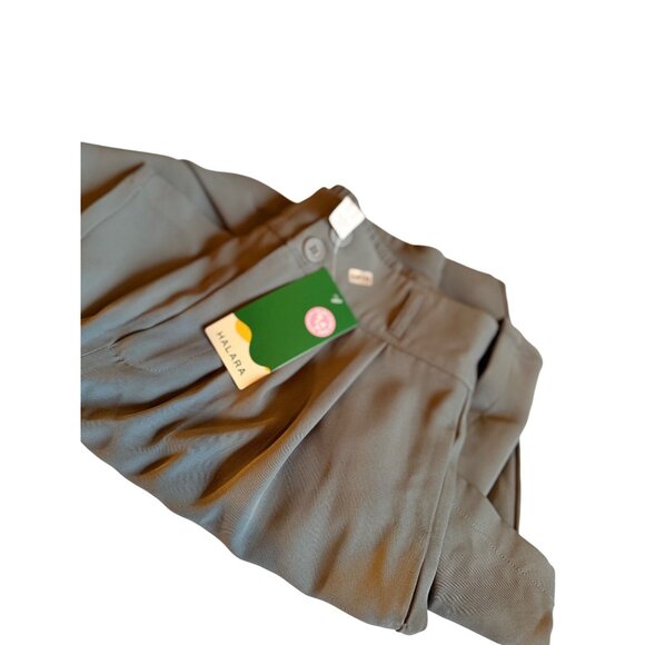 NWT Halara Womens Wide Leg High-Waist Pleated Trousers S Gray - Picture 7 of 9